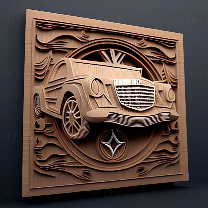 3D модель Mercedes Benz W221 (STL)